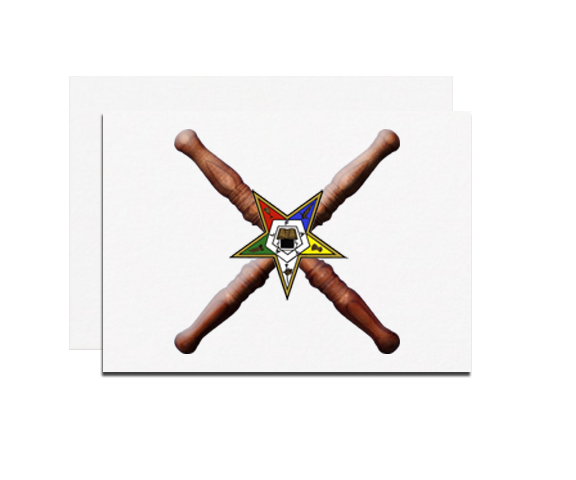 (image for) OES Marshal Star Notecards (8)